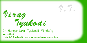 virag tyukodi business card